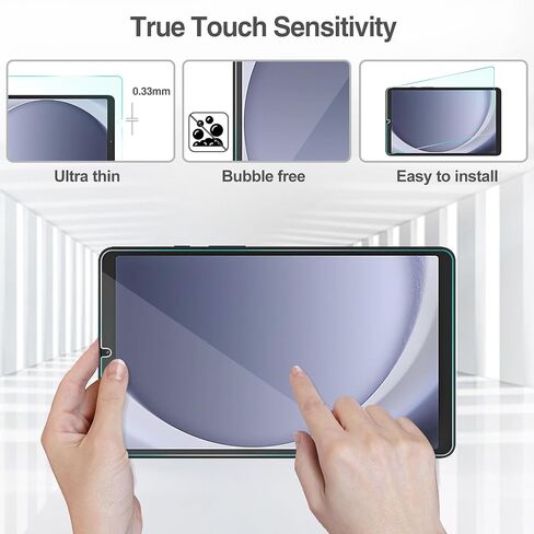 ProCase 2 Pack for Galaxy Tab A9 8.7 Inch 2023 Screen Protector X110/X115/X117, Tempered Glass Film Guard for 8.7" Galaxy Tab A9 SM-X110/X115/X117 in Saudi Arabia