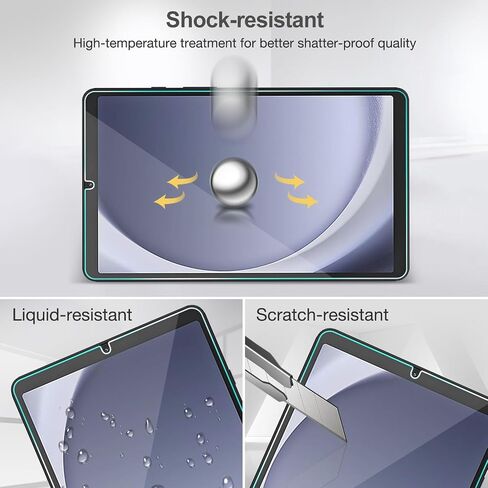 ProCase 2 Pack for Galaxy Tab A9 8.7 Inch 2023 Screen Protector X110/X115/X117, Tempered Glass Film Guard for 8.7" Galaxy Tab A9 SM-X110/X115/X117 in Saudi Arabia
