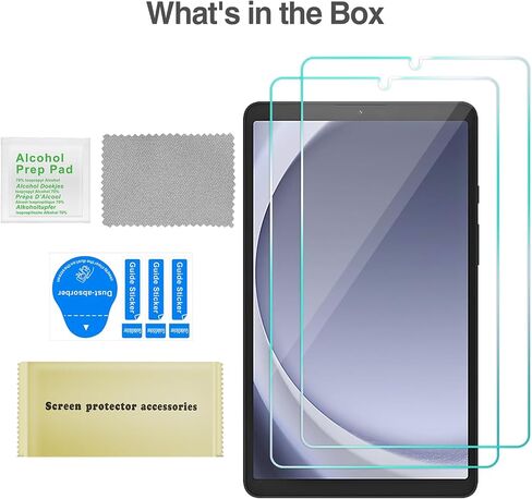 ProCase 2 Pack for Galaxy Tab A9 8.7 Inch 2023 Screen Protector X110/X115/X117, Tempered Glass Film Guard for 8.7" Galaxy Tab A9 SM-X110/X115/X117 in Saudi Arabia