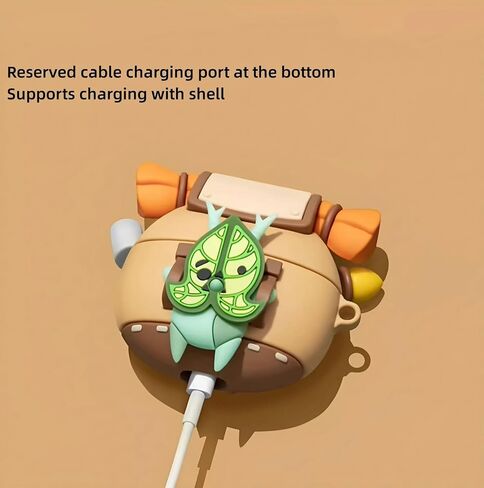 Silicone Korok Case Compatible with Beats Studio Buds+(2023)/Beats Studio Buds(2021) with Keychain, Cute Anime Yahaha Shockproof Protective Cover for Kids in Saudi Arabia
