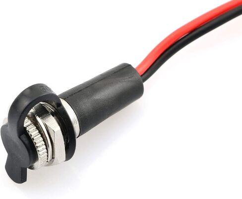 5pcs DC-099A DC Female Panel Mount Jact Connector of Charging Wire Threaded Socket with Dustproof Plug IP67 68 Water-Proof Large Current Power Adapter 5.5x2.1mm in Saudi Arabia