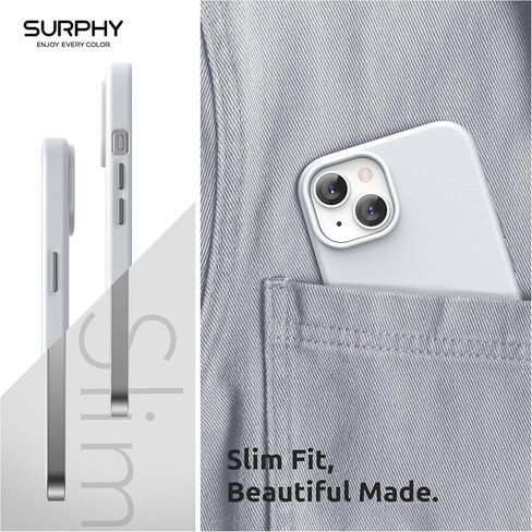 حافظة جلدية مصممة خصيصًا لهاتف iPhone 15 Plus مع واقي شاشة متوافق مع MagSafe، حافظة جلدية صناعية (أزرار معدنية وبطانة من الألياف الدقيقة) لهاتف 15 Plus 6.7 بوصة 2023، بني in Kuwait