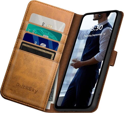 حافظة محفظة من الجلد الأصلي لهاتف Google Pixel 6A 【حجب RFID 】 【4 حامل بطاقة الائتمان 】 【جلد حقيقي 】 حافظة هاتف قابلة للطي قابلة للطي غطاء واقٍ للنساء والرجال لحافظة Pixel6A باللون الأحمر in Saudi Arabia