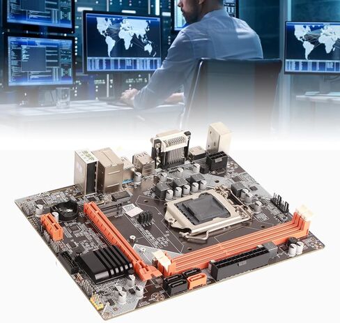 Desktop PC Motherboard, NVME NGFF Dual Mode M.2 High Speed Hard Disk 1155‑Pin CPU Interface USB3.0 SATA3 DDR3 Computer Motherboard Electronic Component Desktop Motherboard for Intel B75 in Saudi Arabia