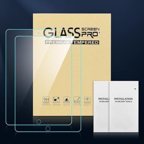 DTTO Screen Protector Compatible with iPad 9th/8th/7th Generation 10.2 inch (2021/2020/2019), Tempered Glass Film,2-Pack in Saudi Arabia