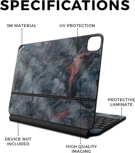 Skin Compatible with Apple Magic Keyboard for iPad Pro 13‑inch (M4) 2024 - Almond Blossom - Premium 3M Vinyl Protective Wrap Decal Cover - Easy to Apply | Crafted in The USA by MightySkins in Saudi Arabia