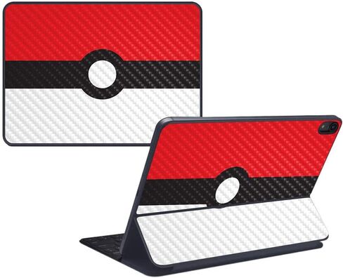 MightySkins Carbon Fiber Skin for Apple iPad Pro Smart Keyboard 12.9" (2018) - Anime Fan - Protective, Durable Textured Carbon Fiber Finish - Easy to Apply, Remove, and Change Styles - Made in The USA in Saudi Arabia