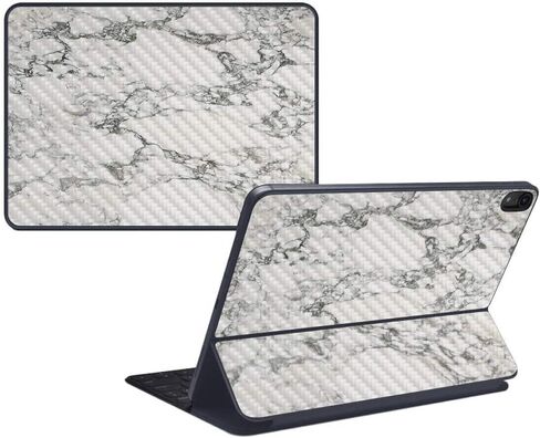 MightySkins Carbon Fiber Skin for Apple iPad Pro Smart Keyboard 12.9" (2018) - Anime Fan - Protective, Durable Textured Carbon Fiber Finish - Easy to Apply, Remove, and Change Styles - Made in The USA in Saudi Arabia