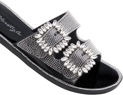 Herstyle SL-Harlin Women’s Rhinestone slides Beach Jelly Sandals in Saudi Arabia