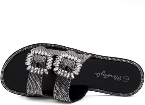 Herstyle SL-Harlin Women’s Rhinestone slides Beach Jelly Sandals in Saudi Arabia