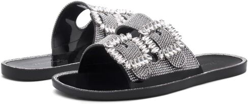 Herstyle SL-Harlin Women’s Rhinestone slides Beach Jelly Sandals in Saudi Arabia