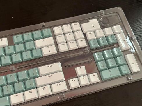 مناسب لـ Logitech G915TKL G915 G913 G815 غطاء مفاتيح ملون عالمي RGB ينقل الضوء وغير قابل للانزلاق ومقاوم للاهتراء غطاء مفاتيح ملون DIY (أبيض وأرجواني) in Saudi Arabia