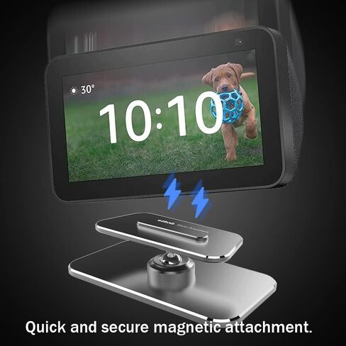 حامل قابل للتعديل لـ Echo Show 5 الجيل الأول والثاني، حامل قابل للدوران من الألومنيوم بزاوية 360 درجة لـ SH0W 5، يمكنك بسهولة إمالة العرض 5 للأمام أو للخلف لتحسين زاوية الرؤية (رمادي) in Kuwait