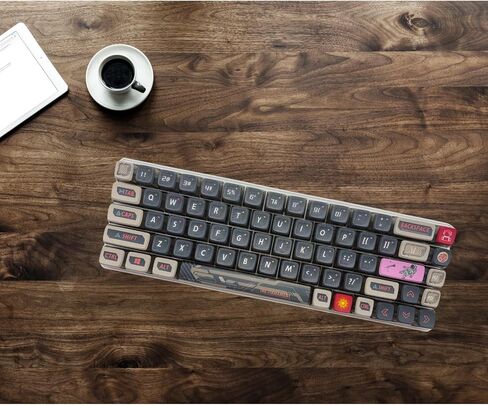 Panda Keycaps,Black Pudding Keycaps,Gamming Keycaps,Dye Sub PBT Keycaps,Custom Keycaps for Mechanical Gaming Keyboard,Shine Through Keycaps,Compatiability for 100%, 95%,80%,75%, 65%, 60% (Cute Panda) in Saudi Arabia
