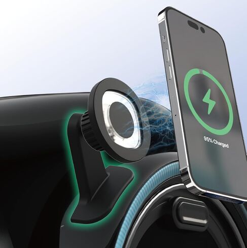AAUXX_ Phone Holder Car for Mini Ball Mount, Magnetic Phone Mount, Car Holder Mount for iPhone 15 14 13 12, Other Devices Use with Iron Plate in Kuwait