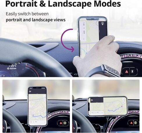 AAUXX_ Phone Holder Car for Mini Ball Mount, Magnetic Phone Mount, Car Holder Mount for iPhone 15 14 13 12, Other Devices Use with Iron Plate in Kuwait