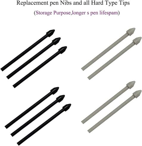 (10pcs Black Pack) Stylus Pen Hard Nibs Replacement s Pen Nibs Parts for Samsung Galaxy Tab S7 11.0" Wi-Fi/LTE/5G,Galaxy Tab S7+/S7 Plus 12.4" Wi-Fi/LTE/5G (Black) in Saudi Arabia
