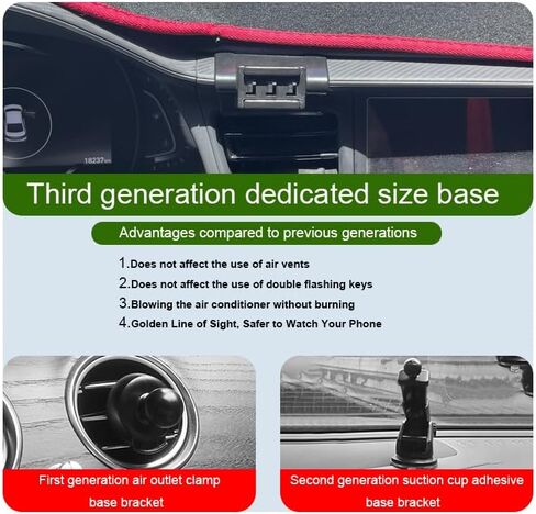 حامل هاتف السيارة لملحقات سيارات Hyundai Elantra [فقط لـ 2021-2024 Elantra] [حامل الهاتف الخلوي بدون استخدام اليدين يناسب هواتف iPhone وجميع الهواتف الذكية] in Kuwait