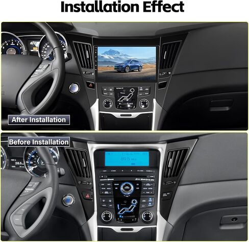 SIXTOP [2+64G] ستيريو سيارة Android لسيارة Hyundai Sonata 2010-2015 ترقية استبدال راديو Carplay Android Auto Mirror Link 30 سمة 9 بوصة تعمل باللمس وحدة رئيسية FM GPS بلوتوث + كاميرا احتياطية وميكروفون in Kuwait