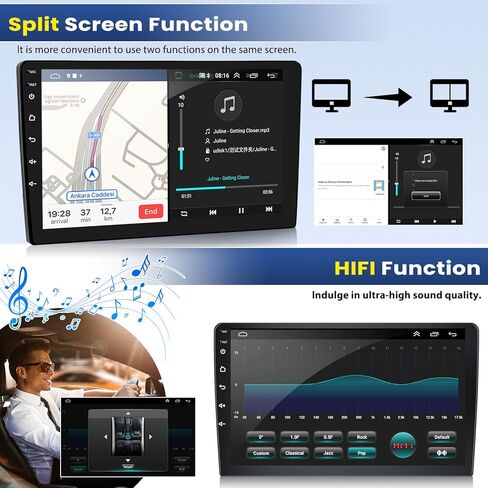 2+64G Android 13 Car Stereo for Hyundai Grand I10 2013-2019 with Wireless CarPlay Android Auto, 9“ IPS Touchscreen Radio with WiFi GPS Mirror Link FM RDS Bluetooth SWC EQ + Backup Camera in Saudi Arabia