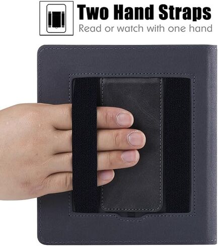 BOZHUORUI Stand Case for 7" Onyx Boox Tablet Go 7 Color/Boox Page e-Reader - Premium PU Leather Sleeve Cover with Two Hand Straps/Auto Sleep/Wake (Vast Starry Sky) in Saudi Arabia