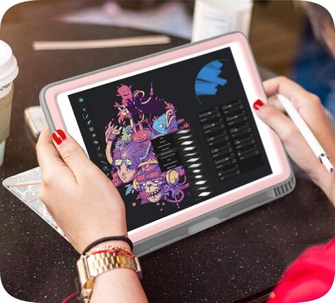 i-Blason Case for iPad 6th Generation, iPad 9.7 Case 2018/2017, [Built-in Screen Protector] Full-Body Trifold [Cosmo] Smart Cover with Auto Sleep/Wake & Pencil Holder for Apple iPad 9.7 Inch (Marble) in Saudi Arabia