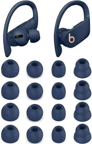Replacement Earbud Ear Buds Tips Compatible with Powerbeats Pro Earbuds, 8 Pairs S/M/L/D 4 Sizes Soft Silicone Earbuds Tips Ear Tip – Ivory 23 in Saudi Arabia