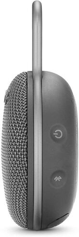 JBL Clip 3 Portable IPX7 Waterproof Wireless Bluetooth Speaker Built-in Carabiner, Noise-Canceling Speakerphone Microphone, Gray (Renewed) in Saudi Arabia