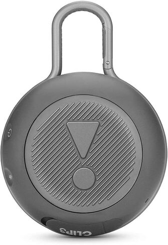JBL Clip 3 Portable IPX7 Waterproof Wireless Bluetooth Speaker Built-in Carabiner, Noise-Canceling Speakerphone Microphone, Gray (Renewed) in Saudi Arabia