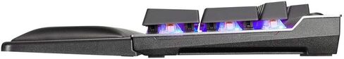 XPG Summoner Mechanical RGB Gaming Keyboard: Cherry MX Silver Ultra-Quick Linear Switches - Sandblasted Aluminum Frame - USB Passthrough - Mechanical Scroll Wheel - Included Wrist Rest - Black in Saudi Arabia
