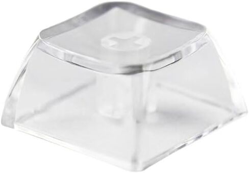 Blank Crystal Transparent Keycaps PC Material 1U XDA Profile Keycap for MX switches Mechanical Keyboard Backlit (XDA Transparent, 20pcs) in Saudi Arabia