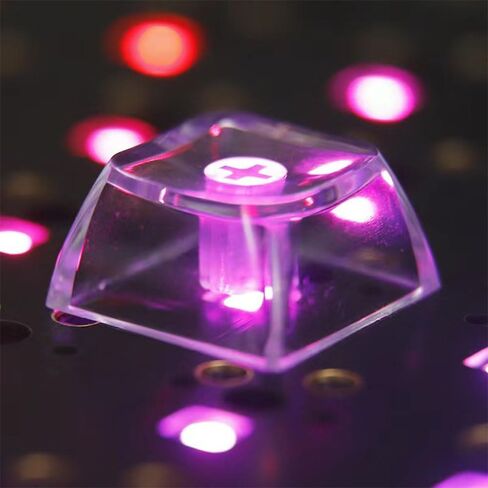 Blank Crystal Transparent Keycaps PC Material 1U XDA Profile Keycap for MX switches Mechanical Keyboard Backlit (XDA Transparent, 20pcs) in Saudi Arabia