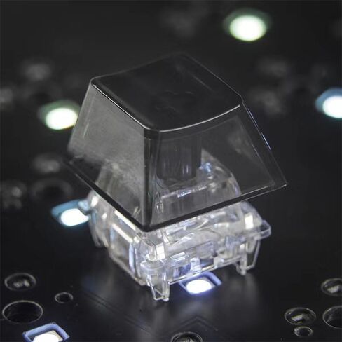 Blank Crystal Transparent Keycaps PC Material 1U XDA Profile Keycap for MX switches Mechanical Keyboard Backlit (XDA Transparent, 20pcs) in Saudi Arabia