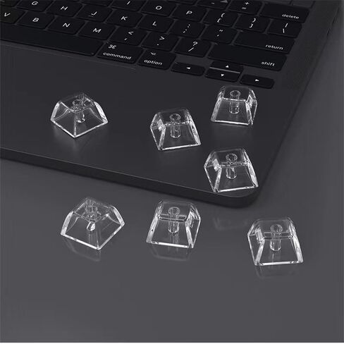 Blank Crystal Transparent Keycaps PC Material 1U XDA Profile Keycap for MX switches Mechanical Keyboard Backlit (XDA Transparent, 20pcs) in Saudi Arabia
