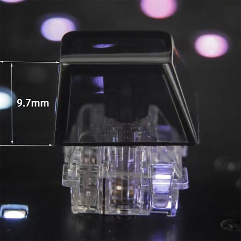 Blank Crystal Transparent Keycaps PC Material 1U XDA Profile Keycap for MX switches Mechanical Keyboard Backlit (XDA Transparent, 20pcs) in Saudi Arabia