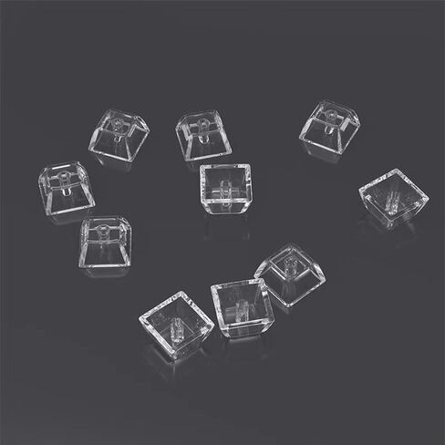 Blank Crystal Transparent Keycaps PC Material 1U XDA Profile Keycap for MX switches Mechanical Keyboard Backlit (XDA Transparent, 20pcs) in Saudi Arabia