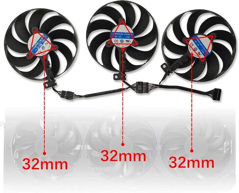 89mm CF9010U12D 12V 0.45A Replace Cooler Fan forRX 6900 XT 6700 XT and RTX 3060 Ti 3080 3070 Ti 3060 3070Graphic Card Cooling Fan (Fan-ABC) in Saudi Arabia