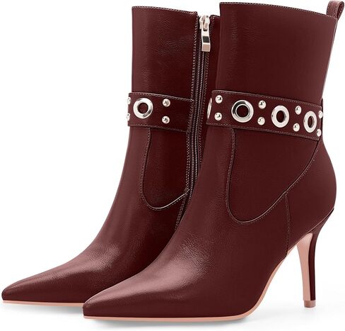 Women's Pointed Toe Ankle Boots Stiletto High Heel Dress Booties in Saudi Arabia