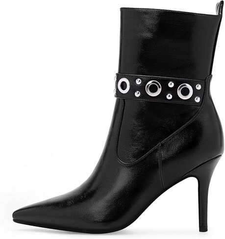 Women's Pointed Toe Ankle Boots Stiletto High Heel Dress Booties in Saudi Arabia