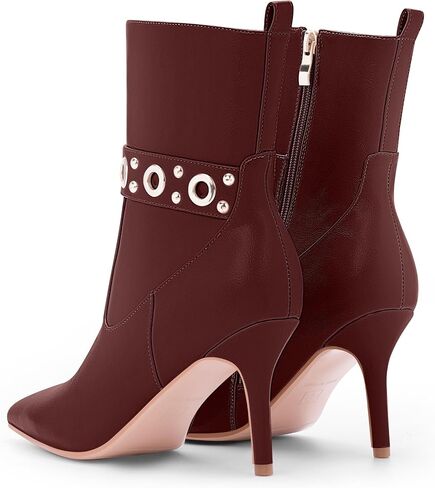 Women's Pointed Toe Ankle Boots Stiletto High Heel Dress Booties in Saudi Arabia