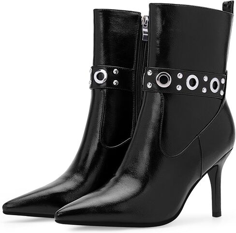 Women's Pointed Toe Ankle Boots Stiletto High Heel Dress Booties in Saudi Arabia