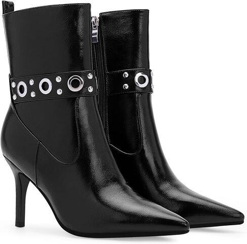 Women's Pointed Toe Ankle Boots Stiletto High Heel Dress Booties in Saudi Arabia