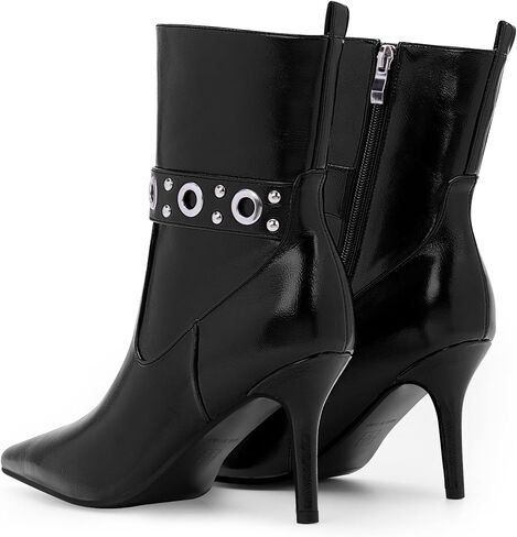 Women's Pointed Toe Ankle Boots Stiletto High Heel Dress Booties in Saudi Arabia