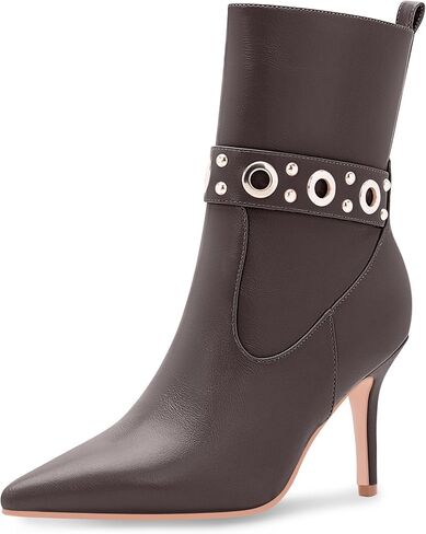 Women's Pointed Toe Ankle Boots Stiletto High Heel Dress Booties in Saudi Arabia
