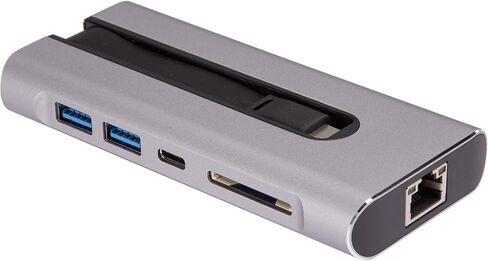 محطة إرساء صغيرة محمولة ذات 7 منافذ USB-C من Rosewill، USB 3.1، 4K HDMI، توصيل طاقة 100 واط، Thunderbolt 3 متوافق مع أجهزة الكمبيوتر المحمولة MacBook & Chromebook، RHUB-100W in Kuwait