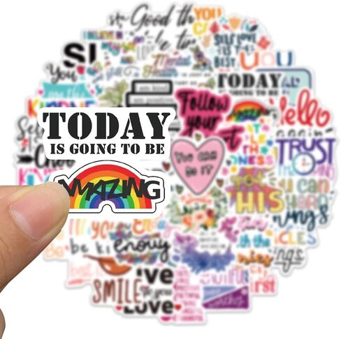 ملصقات ملهمة لزجاجات المياه، ملصقات اقتباس إيجابية للكمبيوتر المحمول دفتر القصاصات دفتر اليومية، ملصقات الكلمات التحفيزية للمراهقين البالغين، ملصقات الصحة العقلية الفينيل للماء (ملصقات ملهمة) in Kuwait
