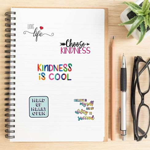 ملصقات ملهمة لزجاجات المياه، ملصقات اقتباس إيجابية للكمبيوتر المحمول دفتر القصاصات دفتر اليومية، ملصقات الكلمات التحفيزية للمراهقين البالغين، ملصقات الصحة العقلية الفينيل للماء (ملصقات ملهمة) in Kuwait