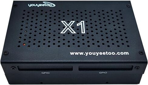 حافظة WayPonDEV معدنية سوداء لجهاز X1 X86 64bit Windows 10/11/Linux، كمبيوتر لوحي واحد، مع in-tel Celeron N5105، دعم WiFi اختياري وBT، M.2 2280 NVMe in Saudi Arabia