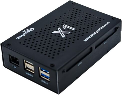 حافظة WayPonDEV معدنية سوداء لجهاز X1 X86 64bit Windows 10/11/Linux، كمبيوتر لوحي واحد، مع in-tel Celeron N5105، دعم WiFi اختياري وBT، M.2 2280 NVMe in Saudi Arabia