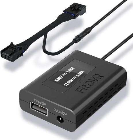 محول طاقة كاميرا داش (16 دبوس) لتويوتا ولكزس والمزيد، مصدر طاقة USB بشاشة LED، سهل التركيب، مخرج 5 فولت 12 فولت، D3-011 in Kuwait